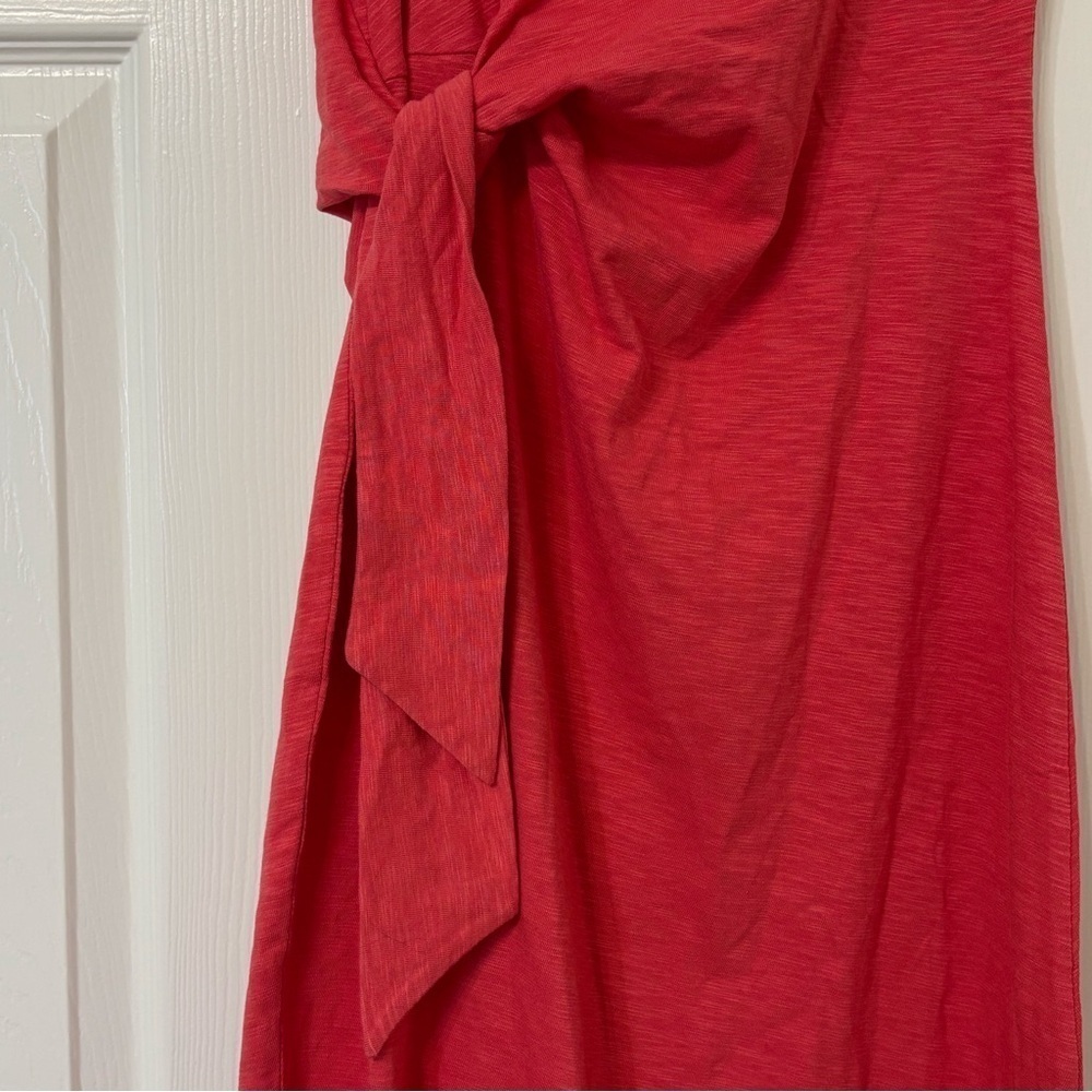 NWT Talbots Side Tie Shift Dress In Coral Women's Size XS - Picture 4 of 7